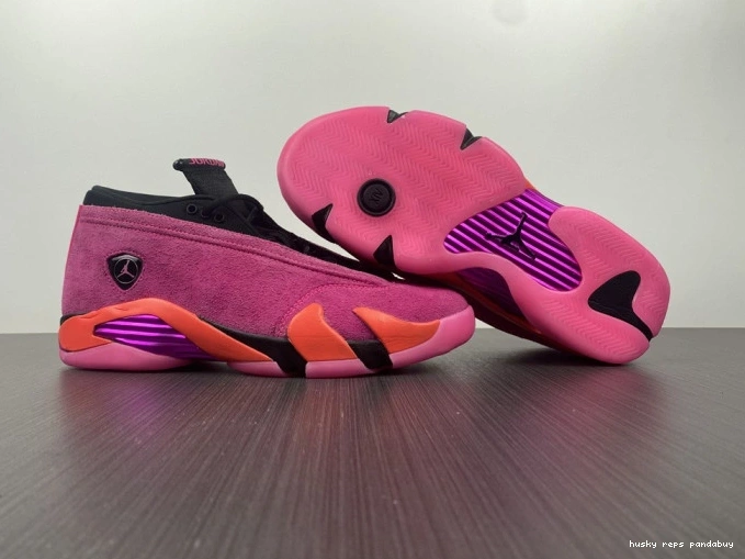 Cheap Husky Jordan Low Pink Shocking 14 (W) DH4121-600 Retro 0704